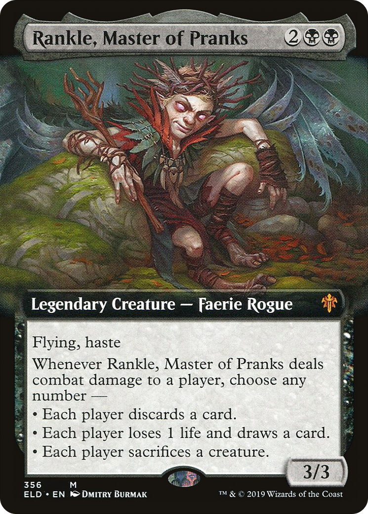Rankle, Master of Pranks (Extended Art) [Throne of Eldraine]-1