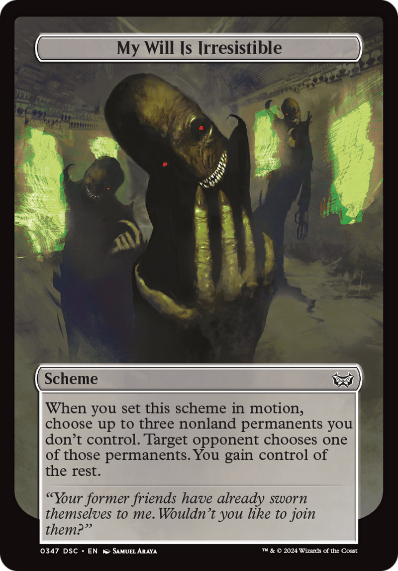 My Will Is Irresistible (Full Art) [Duskmourn: Archenemy]-4
