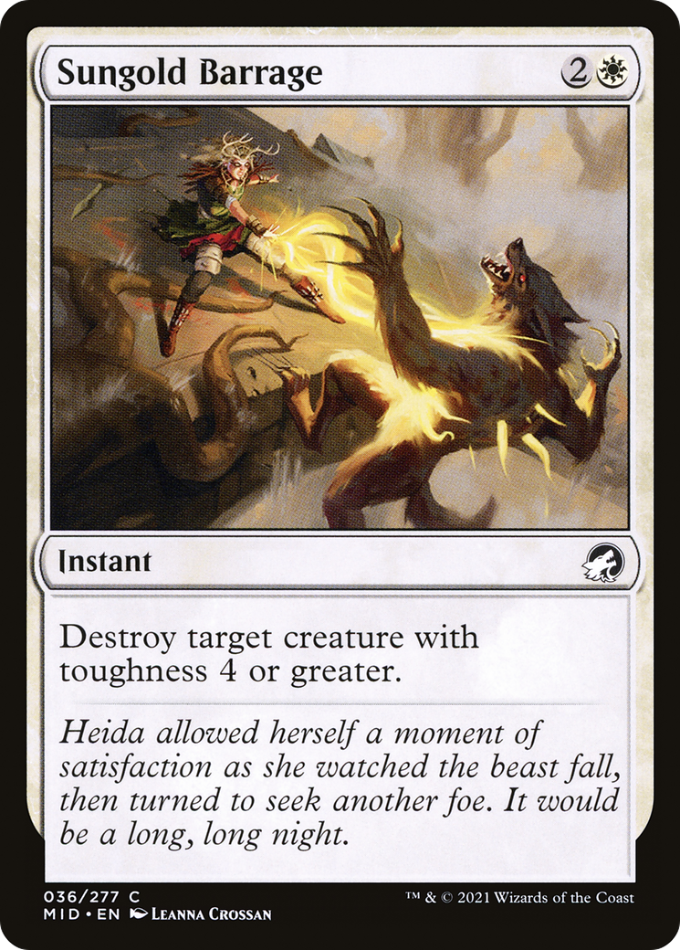 Sungold Barrage [Innistrad: Midnight Hunt]-1