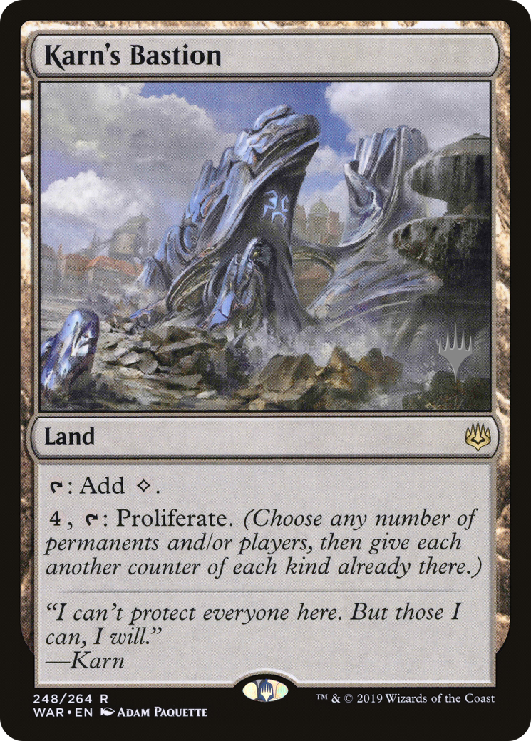 Karn's Bastion (Promo Pack) [War of the Spark Promos]-1