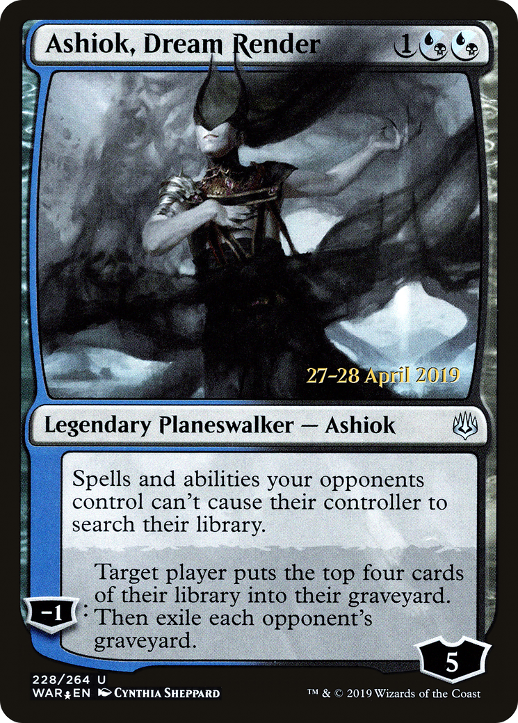 Ashiok, Dream Render [War of the Spark Prerelease Promos]-1