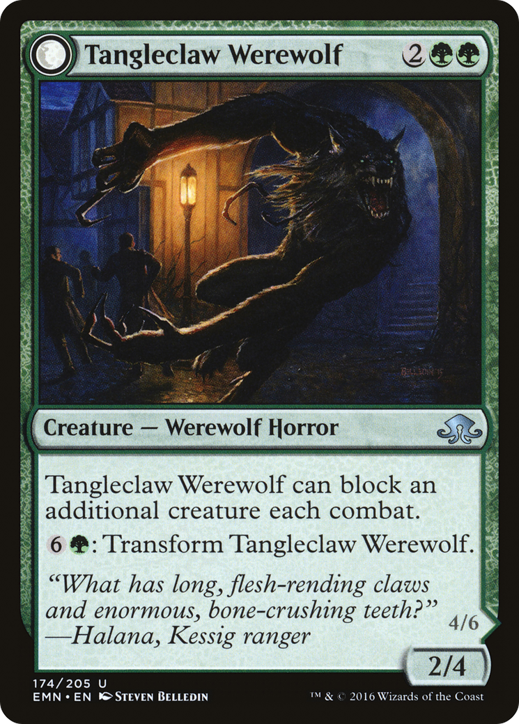 Tangleclaw Werewolf // Fibrous Entangler [Eldritch Moon]-3