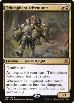 Triumphant Adventurer (PPAFR-237) - Adventures in the Forgotten Realms Promos-1