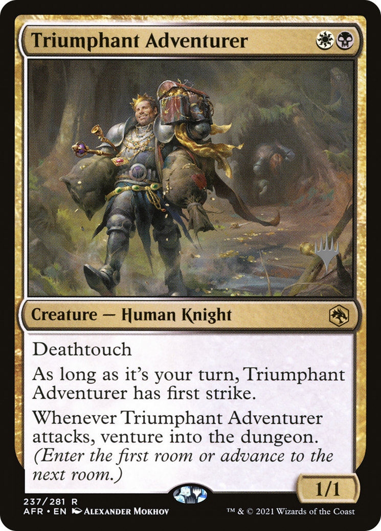 Triumphant Adventurer (PPAFR-237) - Adventures in the Forgotten Realms Promos Foil-1
