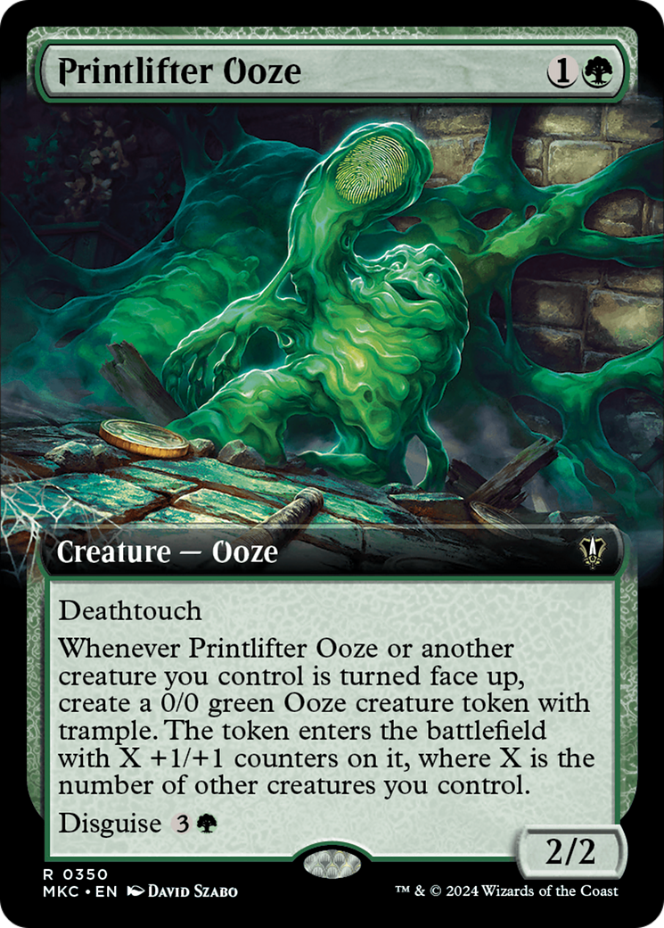 Printlifter Ooze (Extended Art) [Murders at Karlov Manor Commander]-1