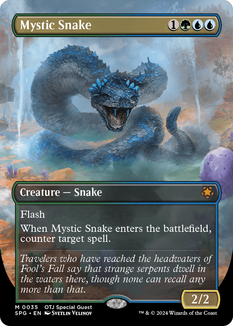 Mystic Snake (Borderless) [Outlaws of Thunder Junction Special Guests]-1