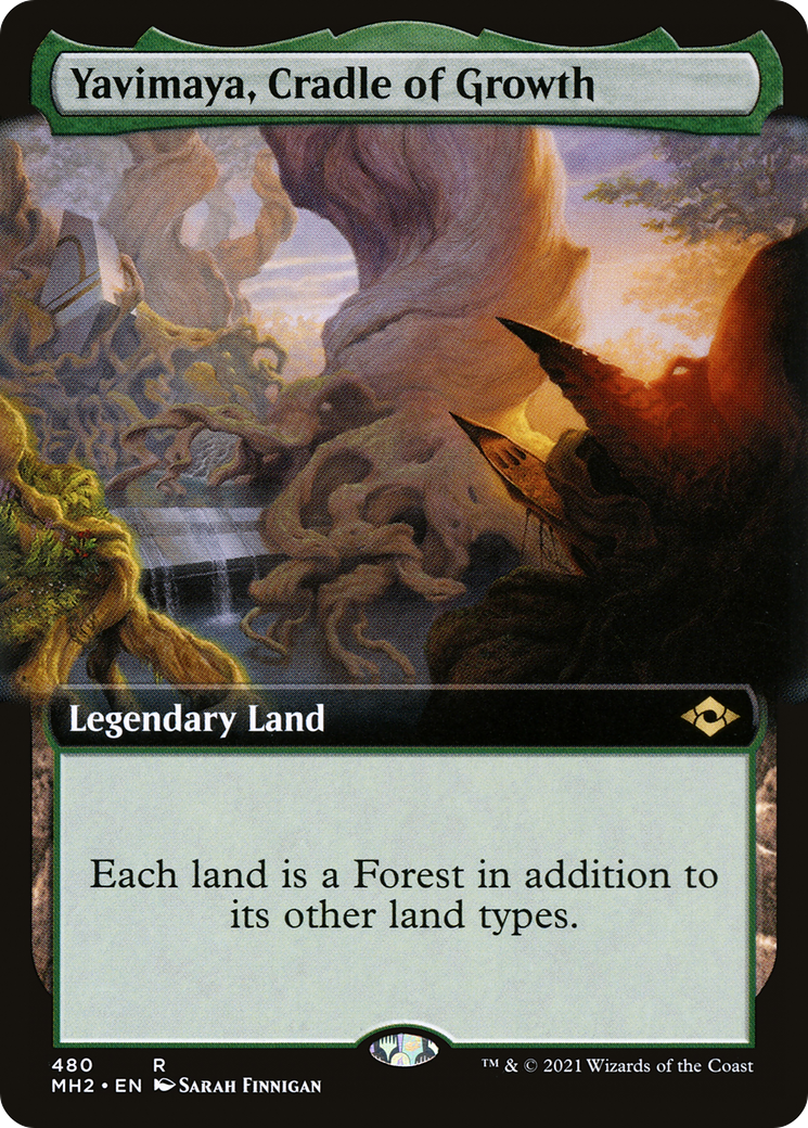 Yavimaya, Cradle of Growth (Extended Art) (MH2-480) - Modern Horizons 2: (Extended Art) Foil-1