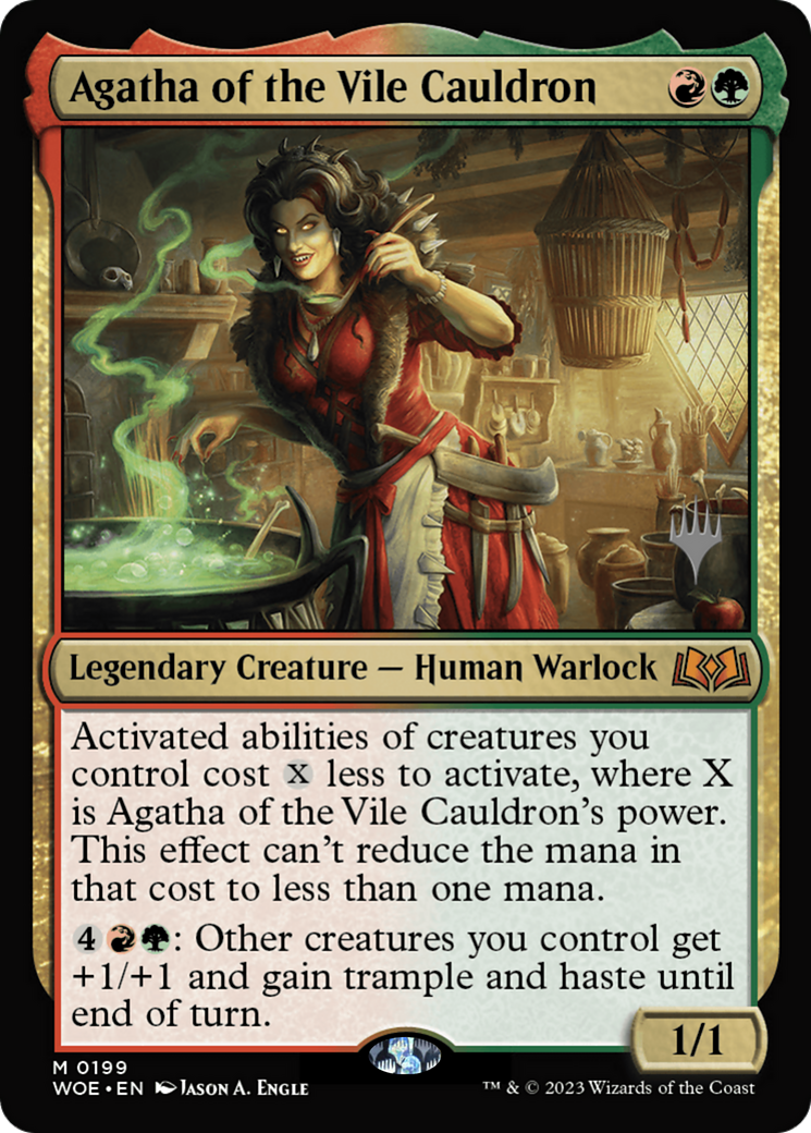 Agatha of the Vile Cauldron (Promo Pack) [Wilds of Eldraine Promos]-1