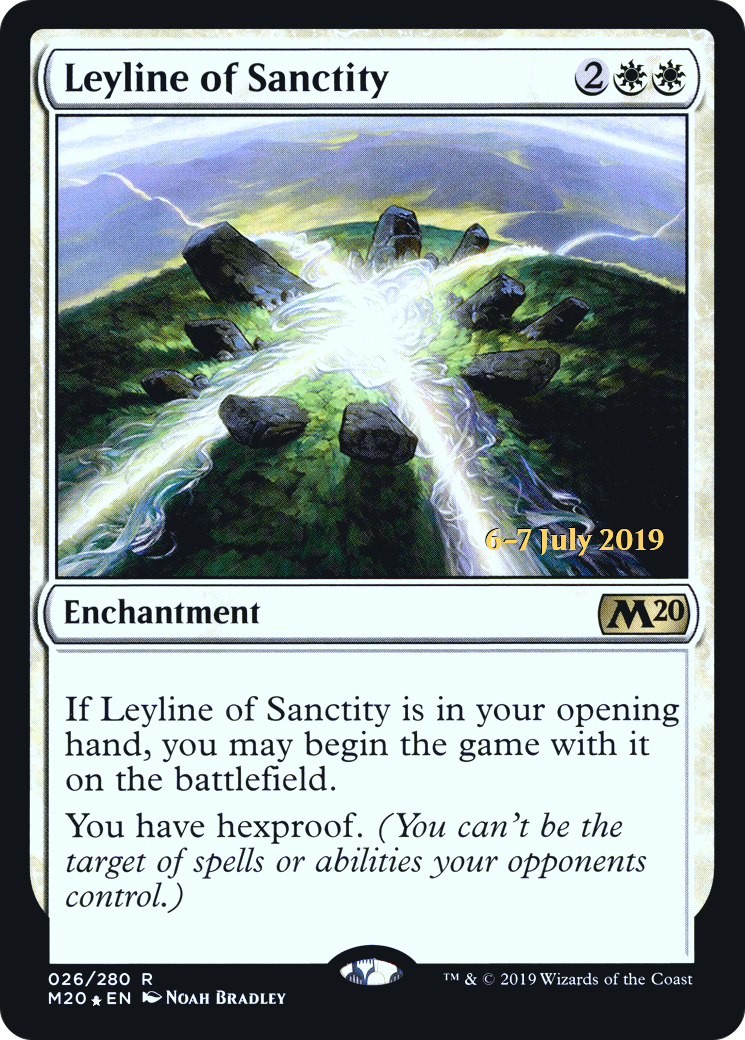 Leyline of Sanctity [Core Set 2020 Prerelease Promos]-1