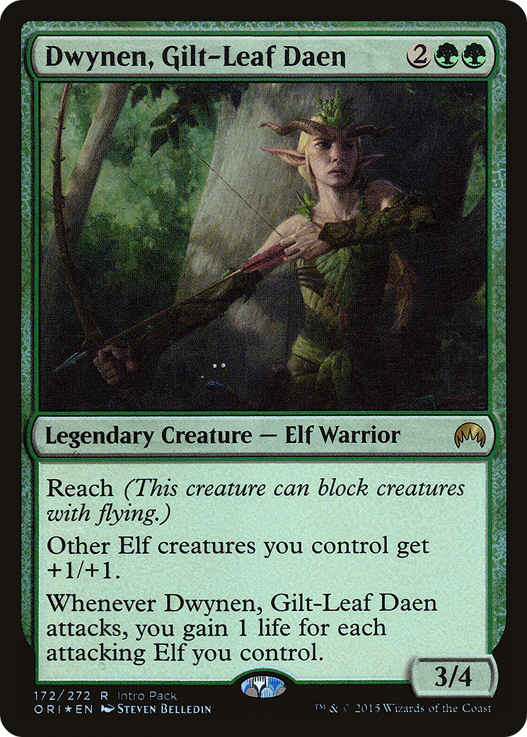 Dwynen, Gilt-Leaf Daen (Intro Pack) [Magic Origins Promos]-1