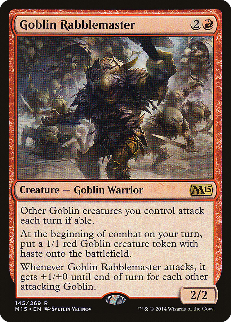 Goblin Rabblemaster [Magic 2015]-1