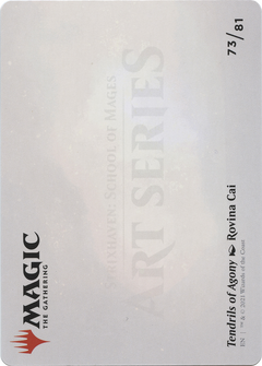 Tendrils of Agony // Tendrils of Agony (ASTX-073) - Strixhaven Art Series (Borderless) Foil-2