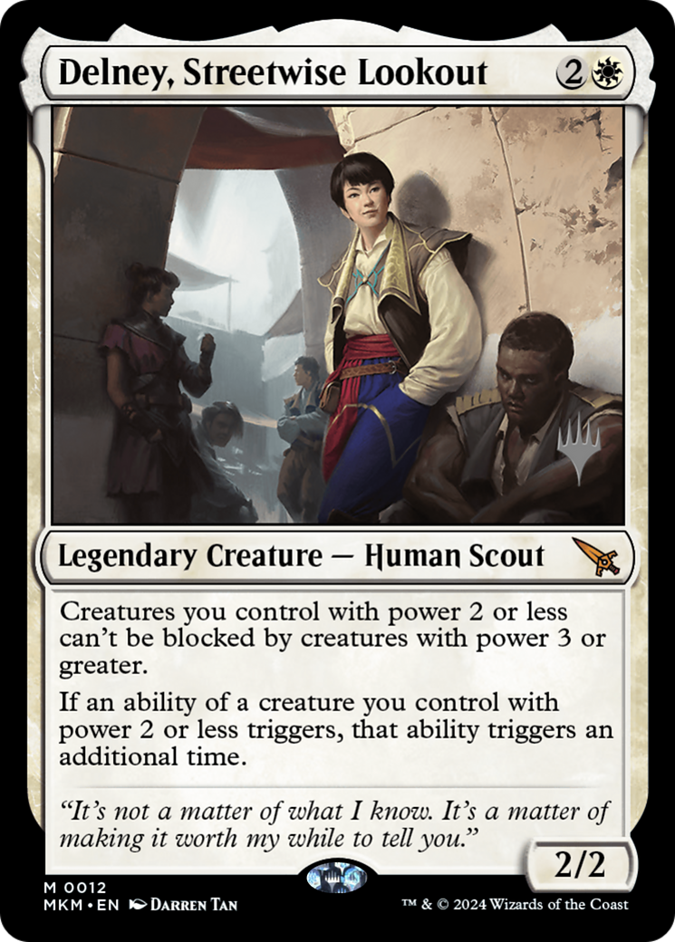 Delney, Streetwise Lookout (Promo Pack) [Murders at Karlov Manor Promos]-1