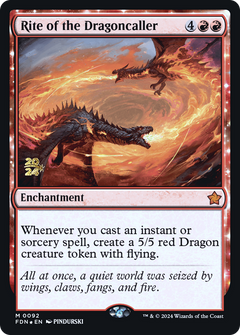 Rite of the Dragoncaller [Foundations Prerelease Promos]-1
