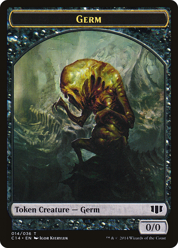 Germ // Zombie (016/036) Double-Sided Token [Commander 2014 Tokens]-3