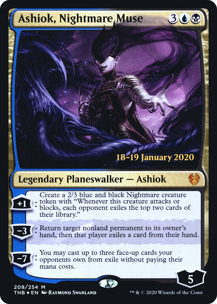 Ashiok, Nightmare Muse [Theros Beyond Death Prerelease Promos]-1
