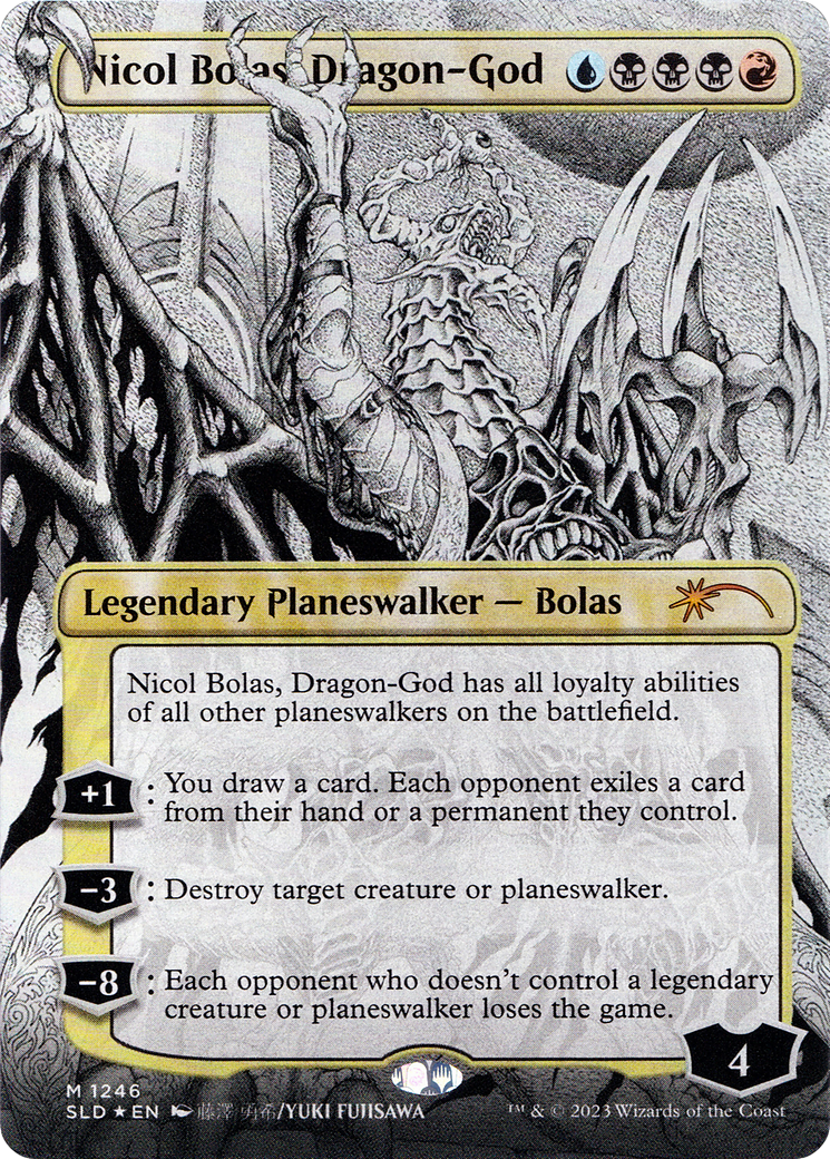 Nicol Bolas, Dragon-God (Borderless) [Secret Lair Drop Series]-1