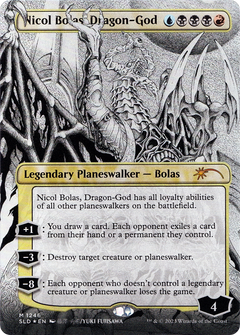 Nicol Bolas, Dragon-God (Borderless) [Secret Lair Drop Series]-1