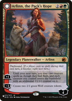 Arlinn, the Pack's Hope // Arlinn, the Moon's Fury [Secret Lair: From Cute to Brute]-1