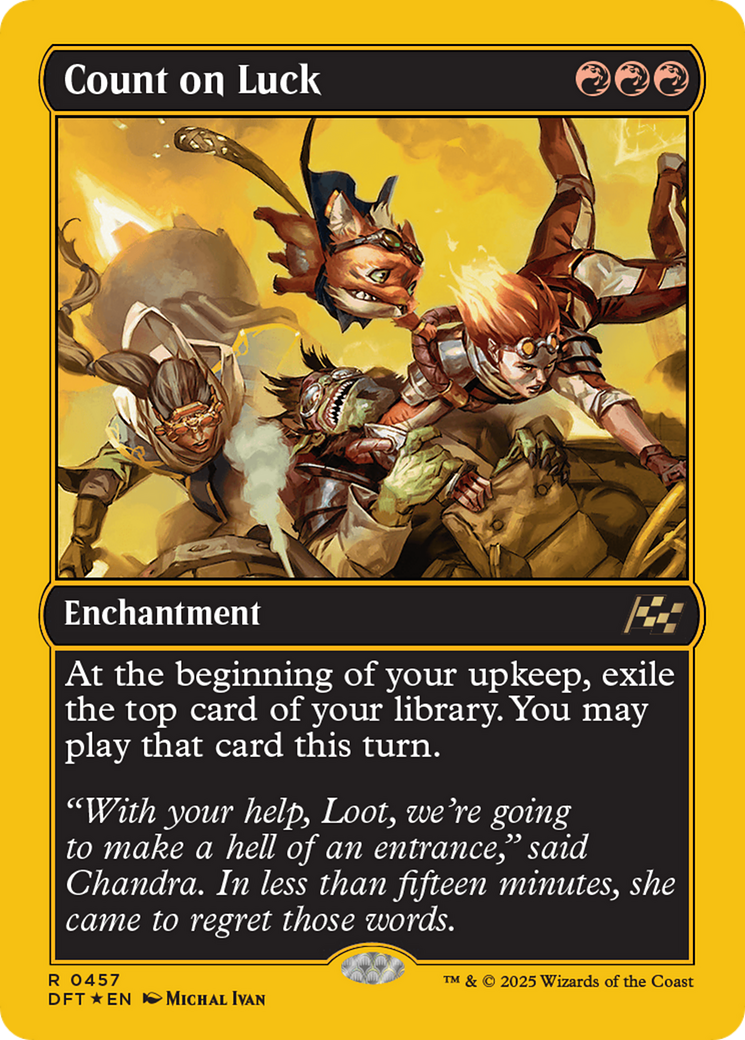 Count on Luck (First-Place Foil) [Aetherdrift]-1