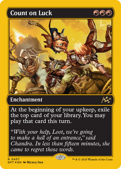 Count on Luck (First-Place Foil) [Aetherdrift]-1
