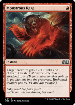 Monstrous Rage [Wilds of Eldraine]-1