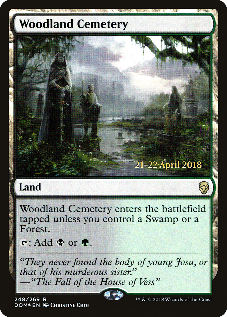 Woodland Cemetery (PRE-248) - Dominaria Promos Foil-1