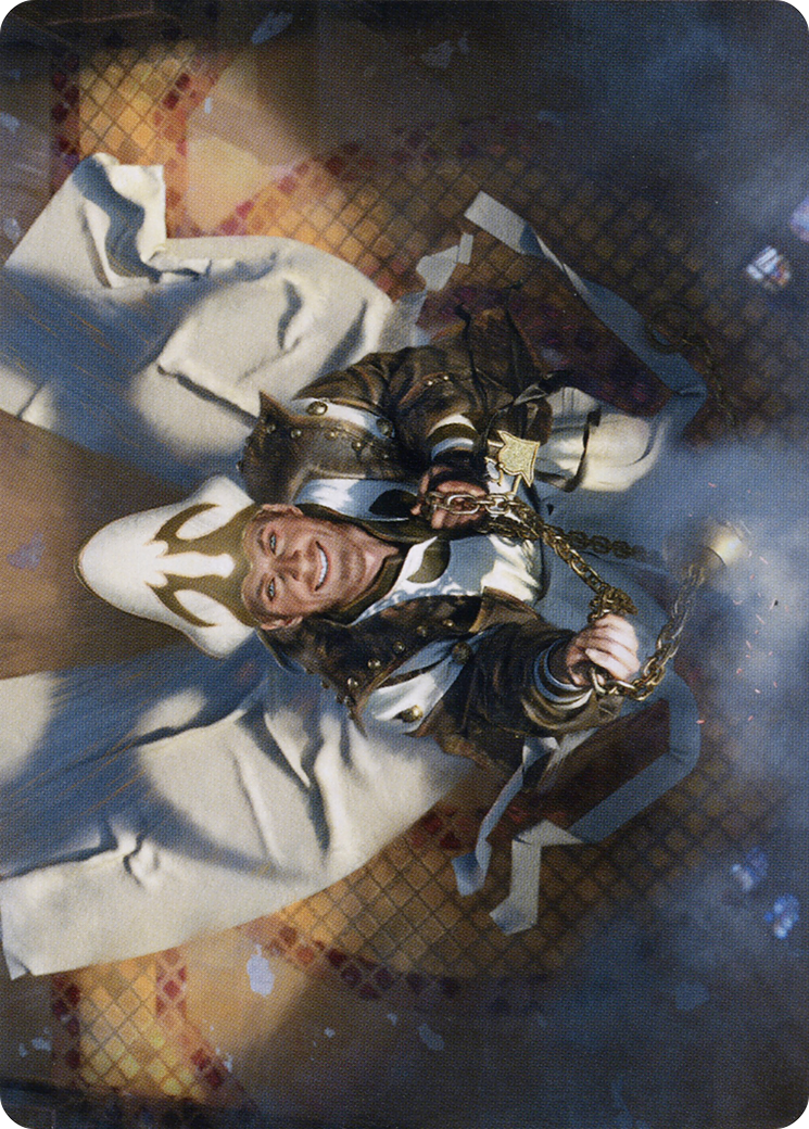 Jerren, Corrupted Bishop // Jerren, Corrupted Bishop (AMID-037) - Midnight Hunt Art Series (Borderless) Foil-3