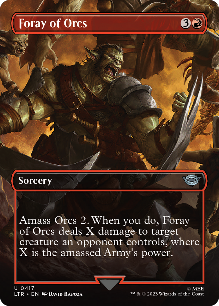 Foray of Orcs (Borderless Alternate Art) [The Lord of the Rings: Tales of Middle-Earth]-1