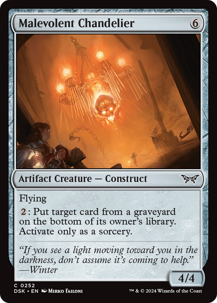 Malevolent Chandelier [Duskmourn: House of Horror]-1