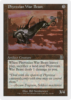 Phyrexian War Beast (Signature on Left) [Deckmasters]-1