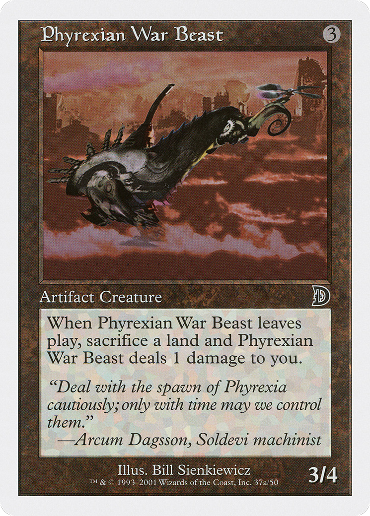 Phyrexian War Beast (Signature on Left) [Deckmasters]-1