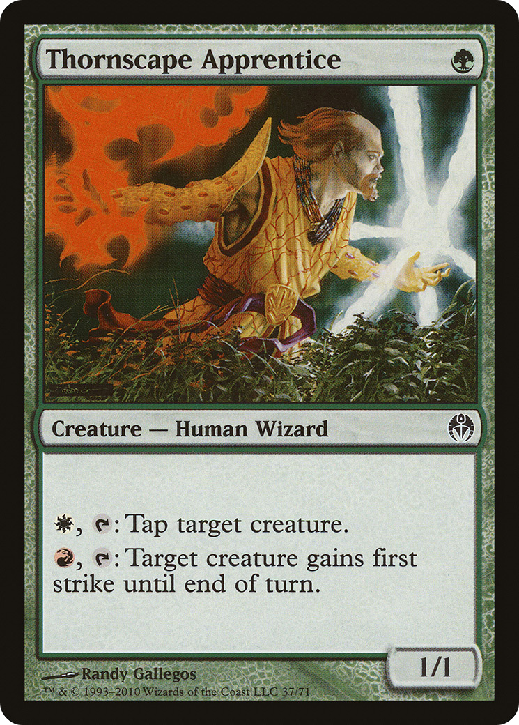 Thornscape Apprentice [Duel Decks: Phyrexia vs. the Coalition]-1