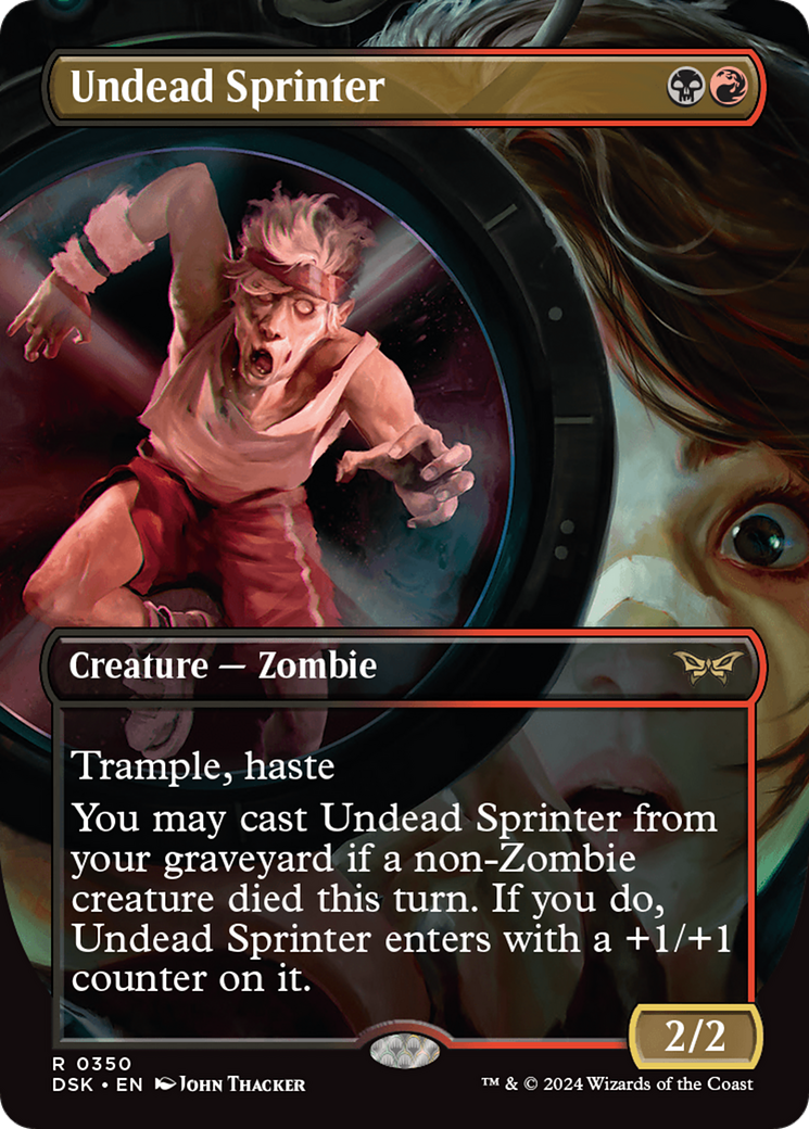 Undead Sprinter (Borderless) (DSK-350) - Duskmourn: House of Horror (Borderless)-1