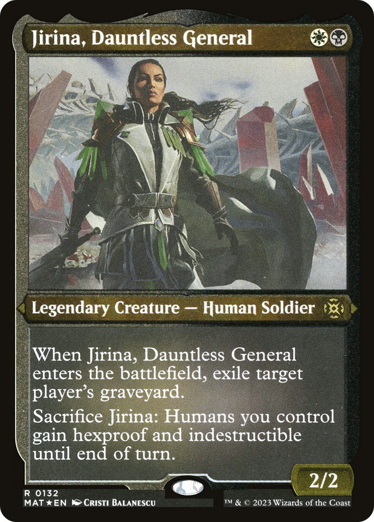 Jirina, Dauntless General (MAT-132) - March of the Machine: The Aftermath Etched Foil-1