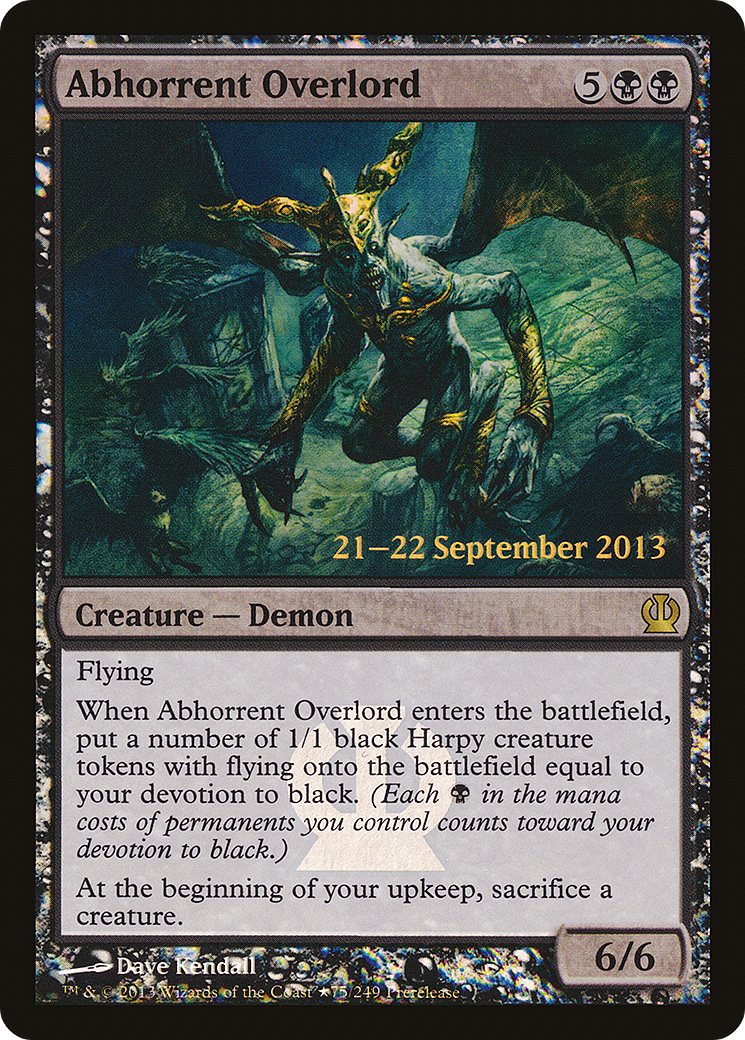 Abhorrent Overlord [Theros Prerelease Promos]-1