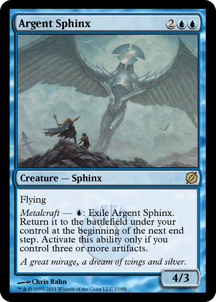 Argent Sphinx (TD2-013) - Duel Decks: Mirrodin Pure vs. New Phyrexia-1