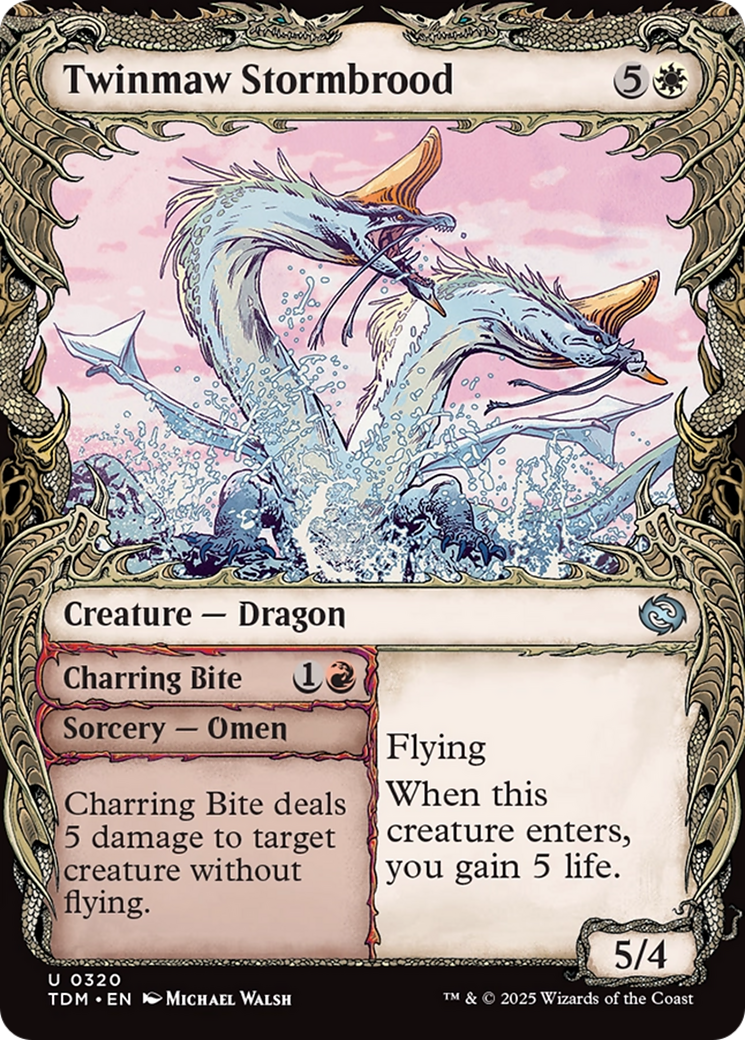 Twinmaw Stormbrood (Showcase) (TDM-320) - Tarkir: Dragonstorm: (Showcase) Foil-1