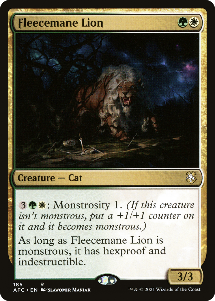 Fleecemane Lion [Dungeons & Dragons: Adventures in the Forgotten Realms Commander]-1