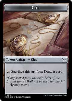 Clue (TMKM-018) - Murders at Karlov Manor Tokens-1