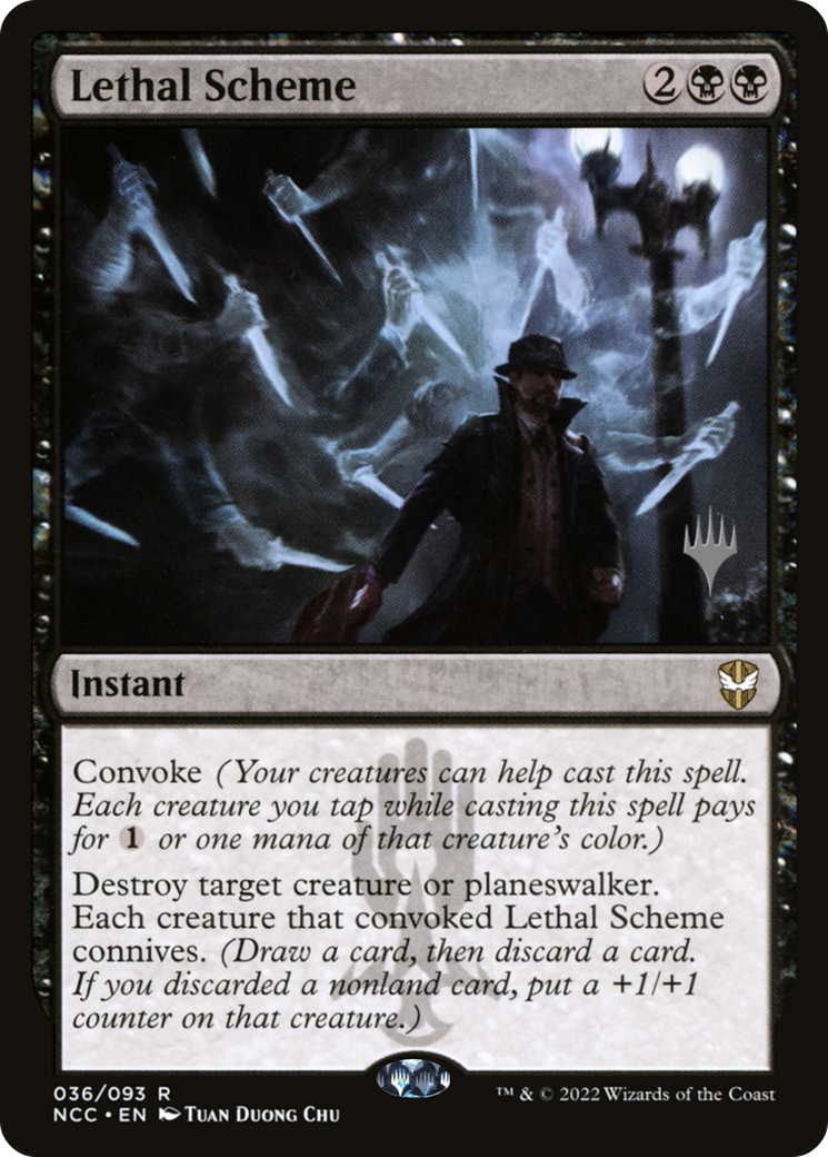 Lethal Scheme (Promo Pack) [Streets of New Capenna Commander Promos]-1