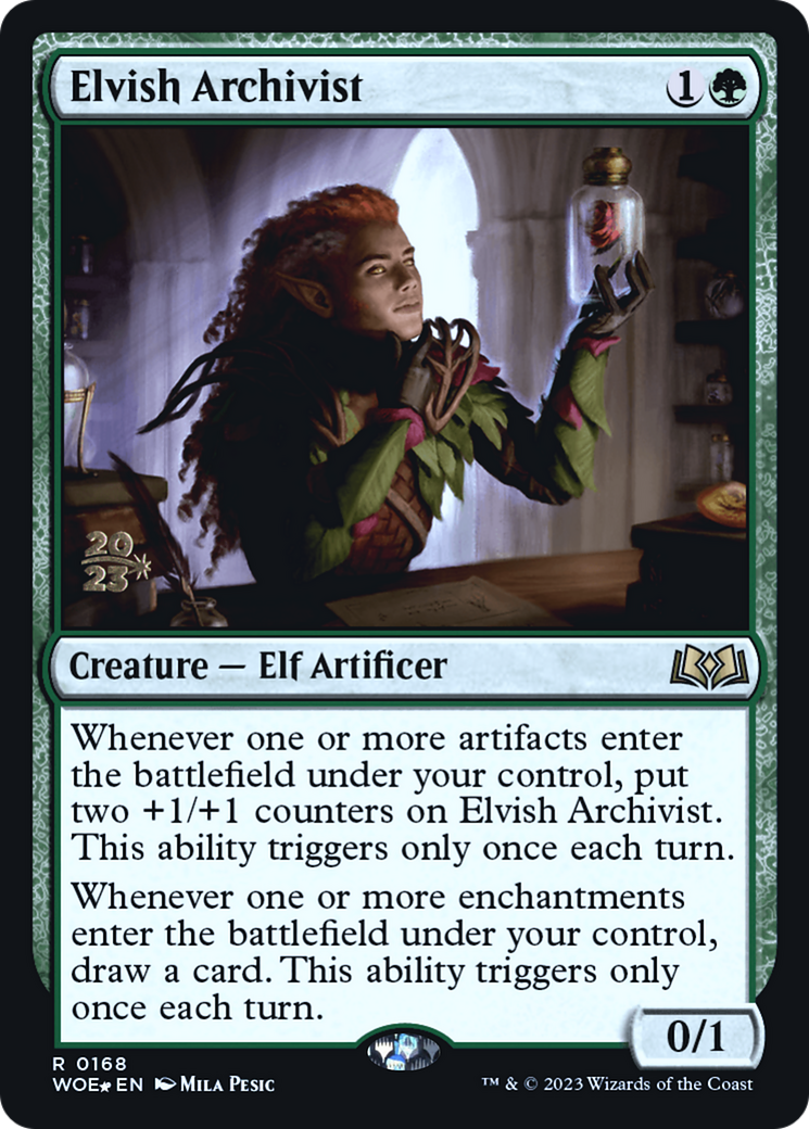 Elvish Archivist [Wilds of Eldraine Prerelease Promos]-1