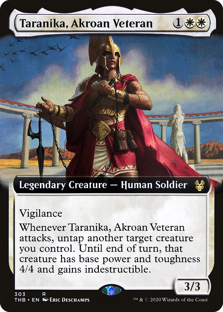 Taranika, Akroan Veteran (Extended Art) [Theros Beyond Death]-1