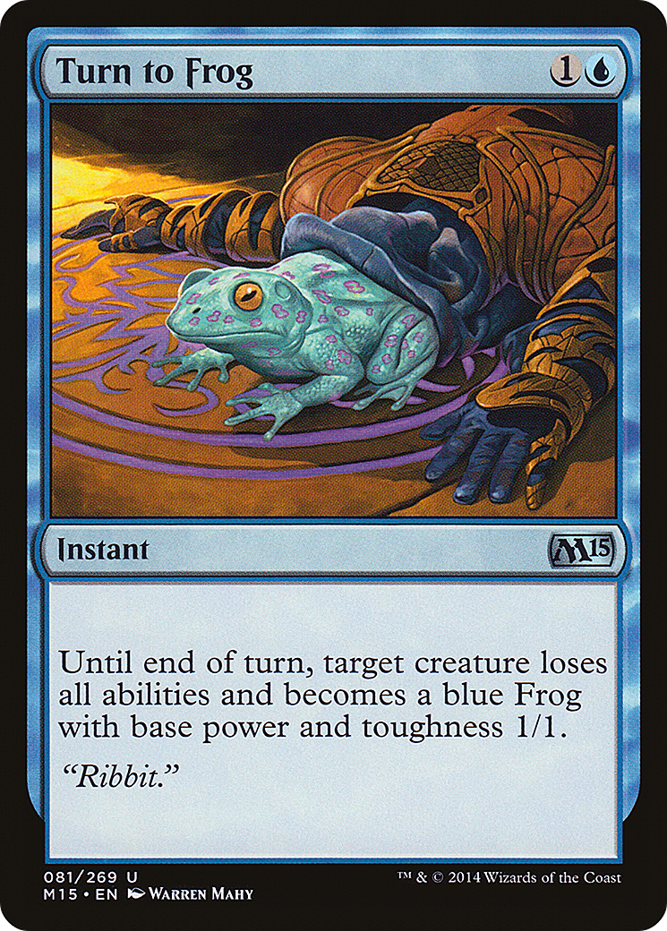 Turn to Frog (M15-081) - Magic 2015 Foil-1