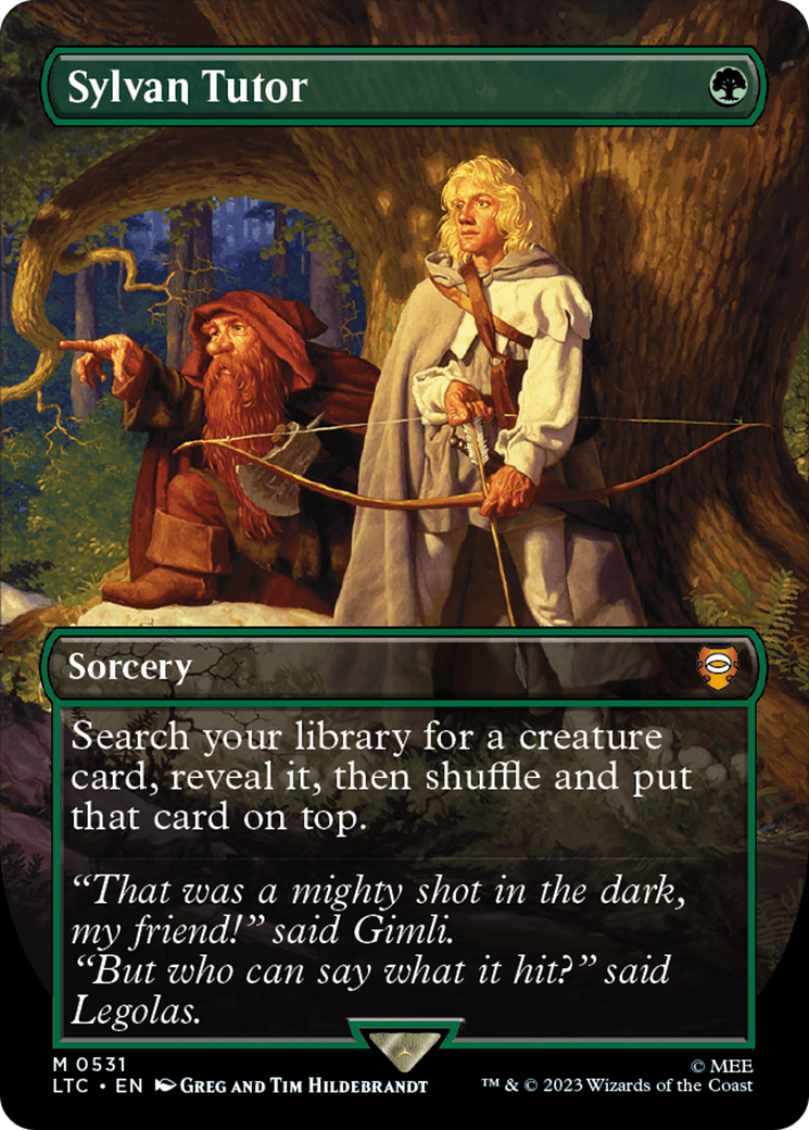 Sylvan Tutor (Borderless) [The Lord of the Rings: Tales of Middle-Earth Commander]-1