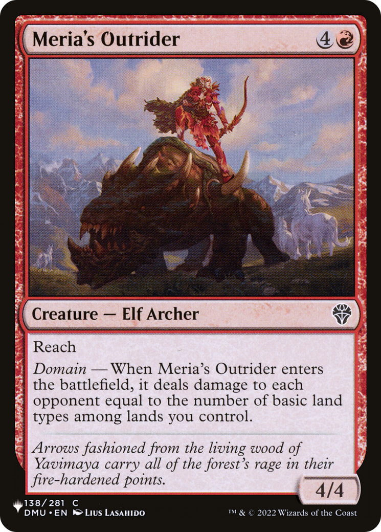 Meria's Outrider [The List]-1