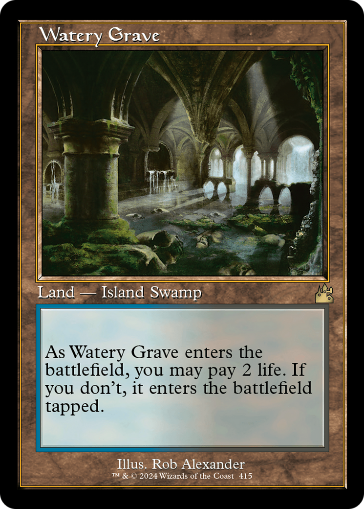 Watery Grave (Retro Frame) (RVR-415) - Ravnica Remastered-1