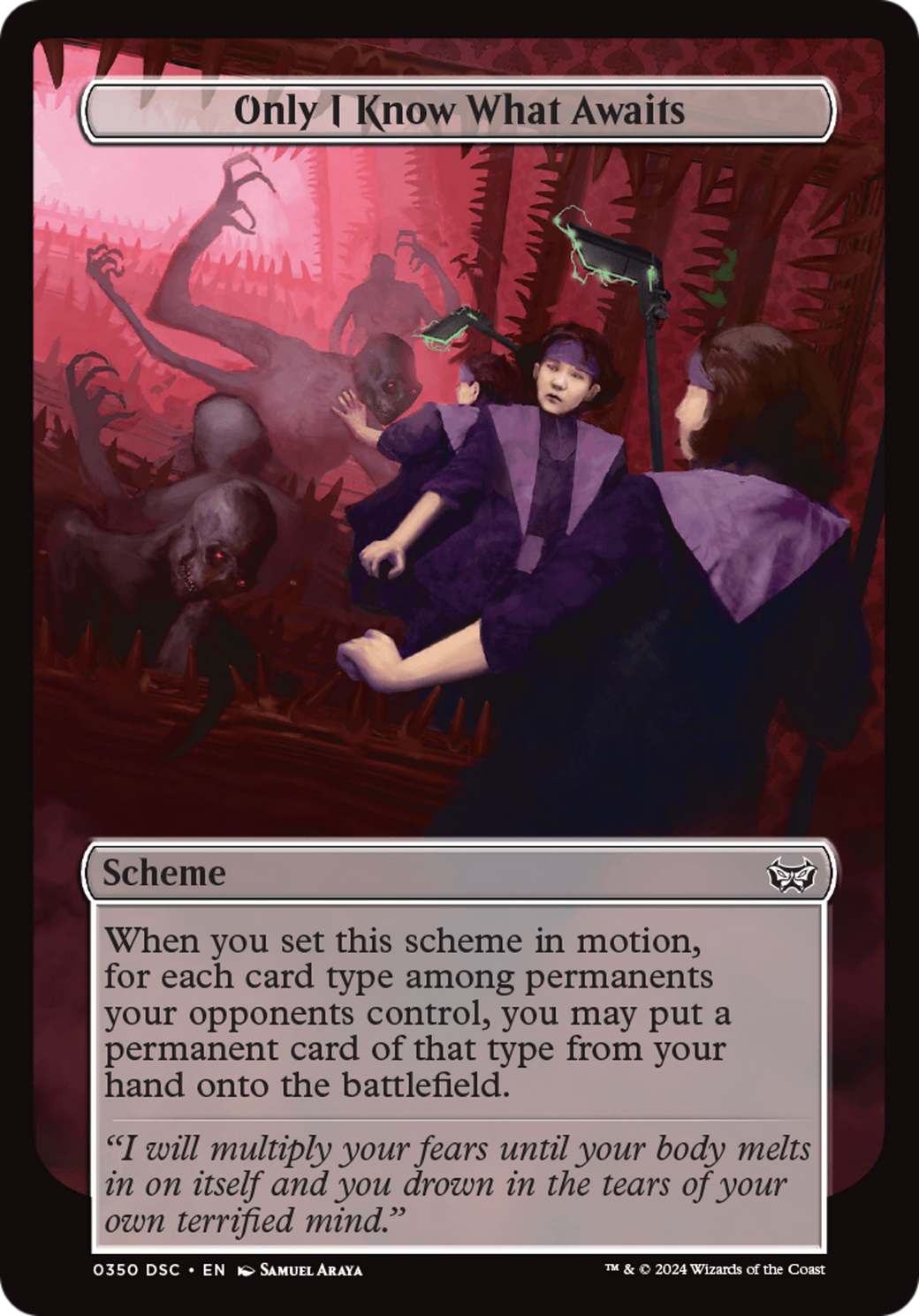 Only I Know What Awaits (Full Art) [Duskmourn: Archenemy]-2