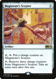Magistrate's Scepter [Core Set 2019 Prerelease Promos]-1
