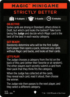 Strictly Better // Strictly Better (cont'd) (MZNR-005) - Zendikar Rising Minigames-1